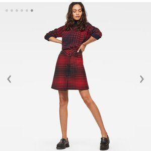 G-Star Raw Check Wrap Skirt